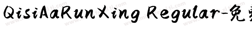 QisiAaRunXing Regular字体转换